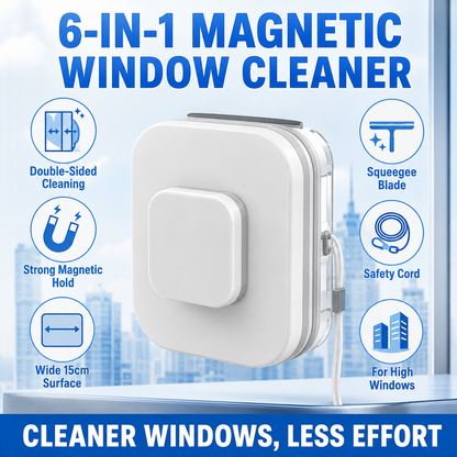 💥 -50% OFF – Nettoyeur magnétique 6‑en‑1 pour vitres : double action, sécurité totale, résultat impeccable dès le premier geste – profitez-en dès maintenant 🧲 🛒