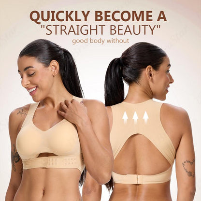 【Correction de la posture】Soutien-gorge de sport sans armatures, doux et respirant - Modèle pour femmes à couverture intégrale