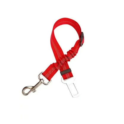 🐶🚗 Ceinture de sécurité réfléchissante et élastique pour animaux de compagnie – Système de retenue réglable pour voiture avec amortisseur de chocs