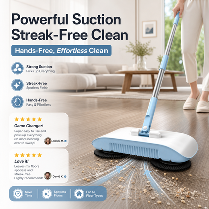 Aspirateur Robot Intelligent avec Fraises et Balai