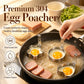 🥚🍳Moule à œufs en acier inoxydable 304 – Formes amusantes, base plate anti-fuites et démoulage facile