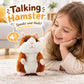 🔥-50% PROMO✨Peluche hamster parlante🐹Répète vos mots, bouge la tête automatiquement, jouet amusant