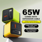 🔥‑50% PROMO FLASH🔌 Chargeur 65W rétractable Type‑C, format poche, multi‑appareils téléphone tablette PC, sans câbles désordonnés ✨💼