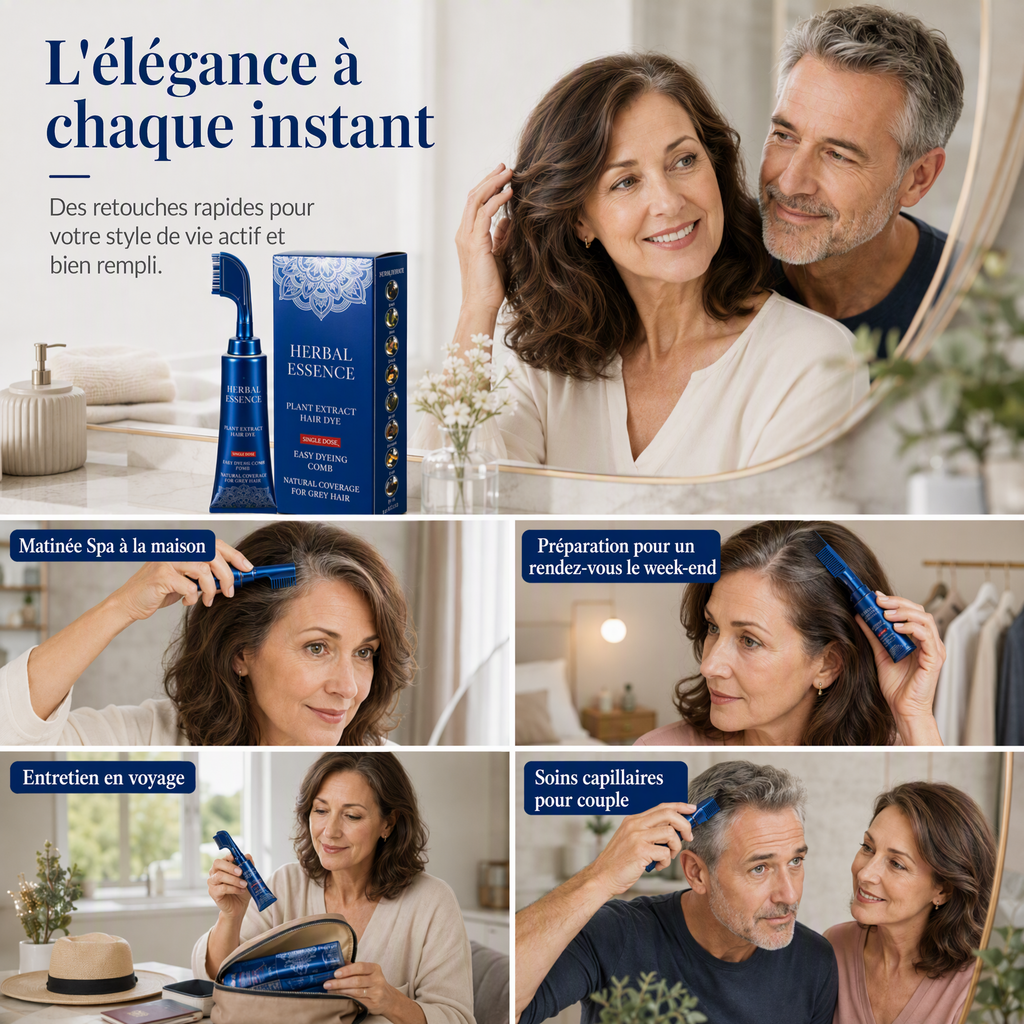 🌿✨ 50 % DE RÉDUCTION EN CE MOMENT ! !✨🌿 Peigne pour coloration naturelle des cheveux, à utiliser chez soi