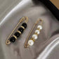 ✨👗 PROMO FLASH -50% ! Broche Perle avec Strass – Ferme Comme un Bijou, Sublime Chaque Tenue, Blanc & Noir, Idéale Décolleté & Taille ✨
