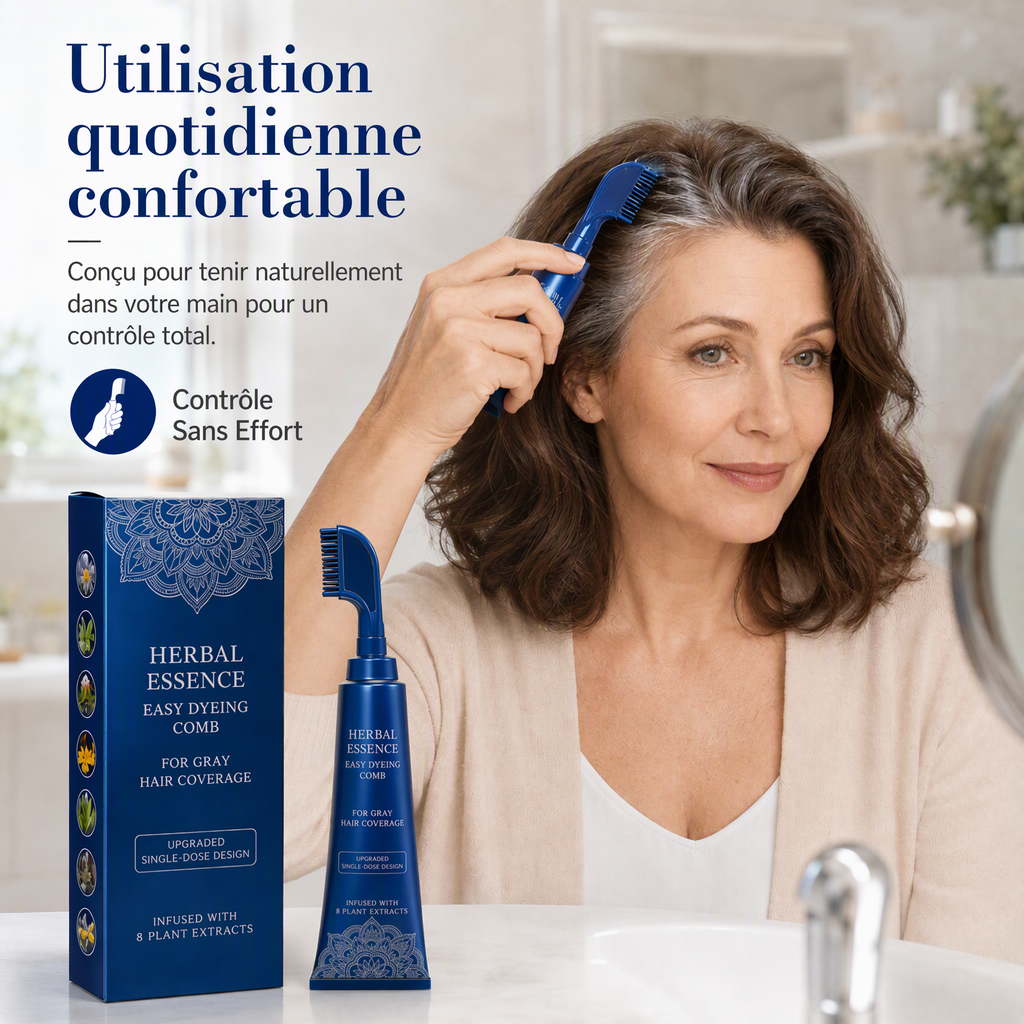 🌿✨ 50 % DE RÉDUCTION EN CE MOMENT ! !✨🌿 Peigne pour coloration naturelle des cheveux, à utiliser chez soi