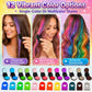 📢📢50 % DE RÉDUCTION !! ⏰ Kit Craies Capillaires – 12 Couleurs Éclatantes, Lavable & Applicateur Facile pour Fêtes & Photos.
