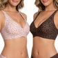 🌸💕Soutiens-gorge sans fil confortables en gelée pour femmes – Bralettes push-up sans couture, soutiens-gorge profonds en V pour tous les jours