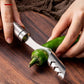 Outil en acier inoxydable pour retirer les graines et le cœur des piments