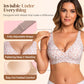 🌸💕Soutiens-gorge sans fil confortables en gelée pour femmes – Bralettes push-up sans couture, soutiens-gorge profonds en V pour tous les jours