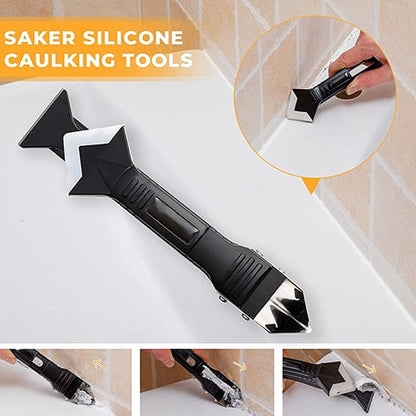 🔥 Aujourd'hui, -50 % ! 🔧 Outil 3-en-1 en silicone pour joints : décaper, appliquer et lisser avec un seul outil