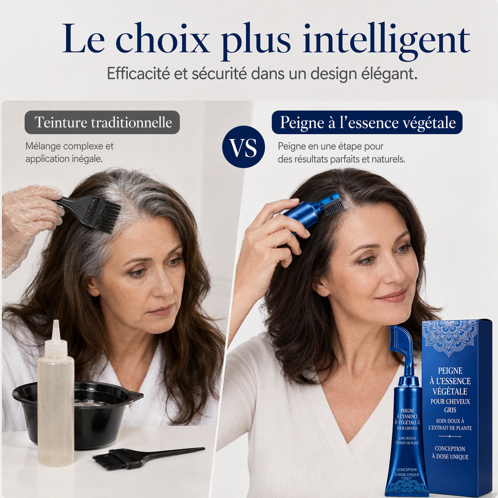 🌿✨ 50 % DE RÉDUCTION EN CE MOMENT ! !✨🌿 Peigne pour coloration naturelle des cheveux, à utiliser chez soi