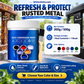 🛡️ 50 % DE RÉDUCTION EN CE MOMENT ! 🎨 Peinture anti-rouille résistante aux intempéries – Transforme la rouille en surface prête à peindre, stoppe la corrosion et bloque les UV – Pas besoin de ponçage ✨