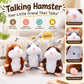 🔥-50% PROMO✨Peluche hamster parlante🐹Répète vos mots, bouge la tête automatiquement, jouet amusant