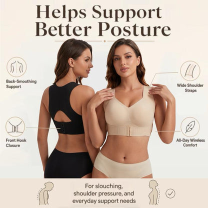 🏆 Prix spécial dernier jour : 9,99 £ ! 💐 Soutien-gorge sans armatures AlignLift pour une posture parfaite – Confort tout au long de la journée, respirant et idéal pour l'été 💕