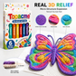 🏆Économisez 50 % en commandant aujourd'hui丨🎨 Stylo d'Art en Relief 3D – Transformez les Dessins Plats en Art 3D Tactile🪄.