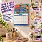 🔥🎉Plus de 58 000 exemplaires vendus !🎁🌟Calendrier mural « Sweary » 2027 – Un cadeau humoristique et grivois pour vos amis, idéal pour se détendre à la maison