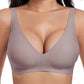 🌸💕Soutiens-gorge sans fil confortables en gelée pour femmes – Bralettes push-up sans couture, soutiens-gorge profonds en V pour tous les jours