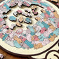 🌈HOT SALE⌛ 50 % de réduction🐱Puzzle en bois représentant un chat aux couleurs Morandi, 135 pièces🎁