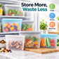 🔥 -50% VENTE FLASH ! BEST-SELLER 🔥 Récipients réutilisables en silicone avec fermeture à glissière – Lot de 2 (un grand et un petit) : conservez vos aliments frais, réduisez les déchets et emportez-les partout ! ♻️🥗✨