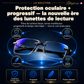 👓 Lunettes de lecture à double usage ✨ - Verres en saphir | Protection contre la lumière bleue | Dioptries de +1,00 à +4,00 | Noir et marron