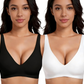 🌸💕Soutiens-gorge sans fil confortables en gelée pour femmes – Bralettes push-up sans couture, soutiens-gorge profonds en V pour tous les jours