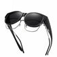 💎🕶️💜 PROMO -50% ! Lunettes de Soleil Oversize Œil de Chat 2026 – Polarées UV400, Portables sur Lunettes de Vue (Multicouleurs)