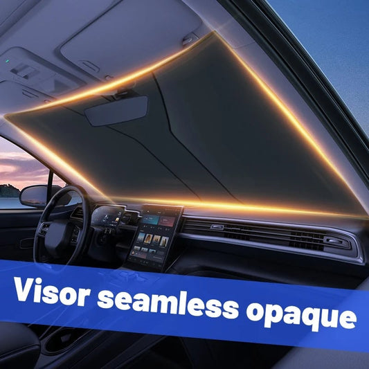 🚗 PROMO LIMITÉE 50% DE RÉDUCTION ! ✨ Pare-Soleil Pliable pour Pare-Brise – Protection UV, Inclut Cache-Volant, Pochette Offerte ☀️