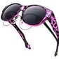 💎🕶️💜 PROMO -50% ! Lunettes de Soleil Oversize Œil de Chat 2026 – Polarées UV400, Portables sur Lunettes de Vue (Multicouleurs)
