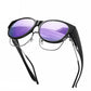 💎🕶️💜 PROMO -50% ! Lunettes de Soleil Oversize Œil de Chat 2026 – Polarées UV400, Portables sur Lunettes de Vue (Multicouleurs)