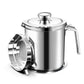 🍳 PROMO FLASH : 50% DE RÉDUCTION ! 🔥 Friteuse avec Contrôle de Température – Acier Inoxydable 304 & Thermomètre Intégré – 20/24 cm for Friture Maison ✨