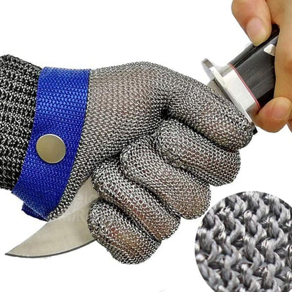 🧤 PROMO LIMITÉE 50% DE RÉDUCTION ! 💥 Gant Métal Maille Acier Inoxydable – Niveau Coupe ANSI A9, Alimentaire, Réutilisable ✨