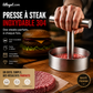 🔥50 % DE RÉDUCTION !🥩Moule à steak rond « Steak Press » | Moule à steak haché en acier inoxydable 304 de qualité alimentaire