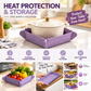 📢📢50 % DE RÉDUCTION !! ⏰Dessous-de-plat magnétique en silicone 🍳🧲 | Dessous-de-plat pliable et petit plateau de cuisine