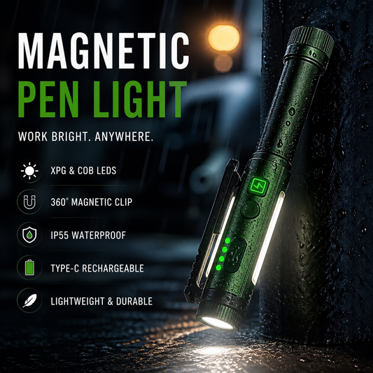 🔦Lampe de travail multifonctionnelle à aimant puissant en forme de stylo