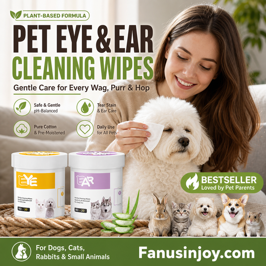 ✨️Surprise : 50 % de réduction ! 🐈🐕 Il est important de veiller à la propreté de votre compagnon à quatre pattes ! Lingettes nettoyantes naturelles à base de plantes pour les yeux et les oreilles de votre animal