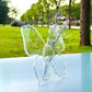🦋 Vase papillon transparent – en plastique cristallin, avec une base stable. Parfait pour les fleurs, la décoration de table et les cadeaux ! ✨💐