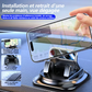 Support de téléphone pour voiture 🔄🚗 | Orientable à 360° · Verrouillage à une main en 0,1 s · Antidérapant et n'abîme pas le tableau de bord · Étanche et résistant aux taches