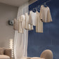 Corde à Linge en Acier Rétractable pour l'Intérieur