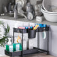 [cadeau pratique] organiseur d'évier de cuisine double
