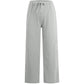 Pantalon large d'été en coton et lin pour femmes