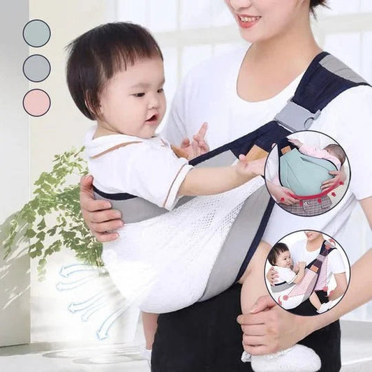 🔄👶 Porte-bébé 4 positions – Face, dos, hanche, ventre, réglage facile, parents libres de leurs mouvements, bébé toujours contre vous, le portage physiologique au quotidien 🧡🍼