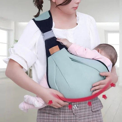 🔄👶 Porte-bébé 4 positions – Face, dos, hanche, ventre, réglage facile, parents libres de leurs mouvements, bébé toujours contre vous, le portage physiologique au quotidien 🧡🍼