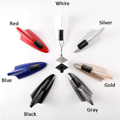 Lampe torche LED à énergie solaire pour voiture avec antenne de toit en aileron de requin