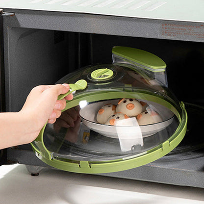 💎 55% DE RÉDUCTION ! 💎 Couvercle Transparent Anti-Éclaboussures pour Micro-ondes – Poignée Ergonomique, Réservoir d’Eau & Évent 360° 🔥🍲