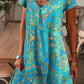 ✨ HOT SALE 2026 – 50% DE RÉDUCTION ! ⌛ Robe Longue Élégante à Col en V et Imprimé Floral pour Femme – Taille Haute, Tissu Coton Respirant & Manches Courtes – Parfaite pour l’Été, les Vacances et les Occasions Spéciales 🌸💃