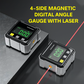 📐 50 % DE RÉDUCTION ! ⚙️ Équerre numérique magnétique à 4 faces – Avec laser et aimants à 360° – Mesure de précision – Idéale pour les travaux sur le bois, le métal ou le carrelage 🛠️🔍✨