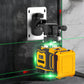 Niveau laser haute technologie ⚡ Faisceau à fréquence variable sans diffusion 🎯 Réglage tactile pour des lignes plus épaisses, commande à distance, écran lumineux – un indispensable sur les chantiers 🛠️