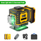 Niveau laser haute technologie ⚡ Faisceau à fréquence variable sans diffusion 🎯 Réglage tactile pour des lignes plus épaisses, commande à distance, écran lumineux – un indispensable sur les chantiers 🛠️