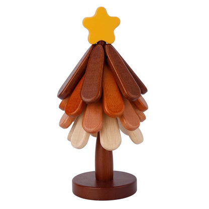 🌳 Dessous de Plat en Bois Forme Arbre - Étoile ou Pomme, Bois Naturel - Protection contre la Chaleur, Objet Décoratif Élégant